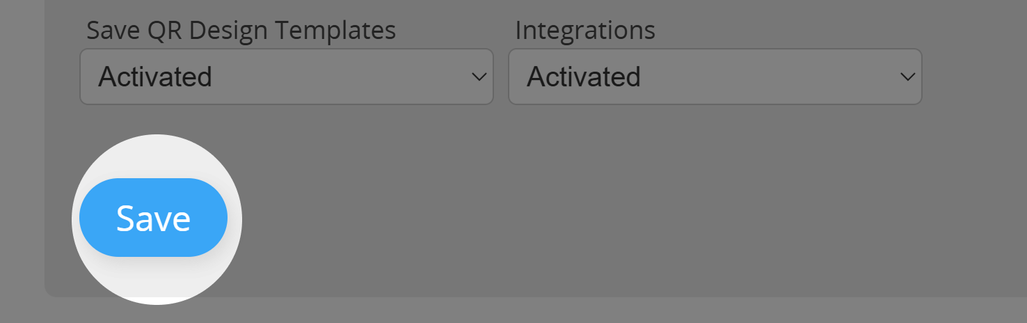 Screenshot of "Save" Button in Permissions Menu 