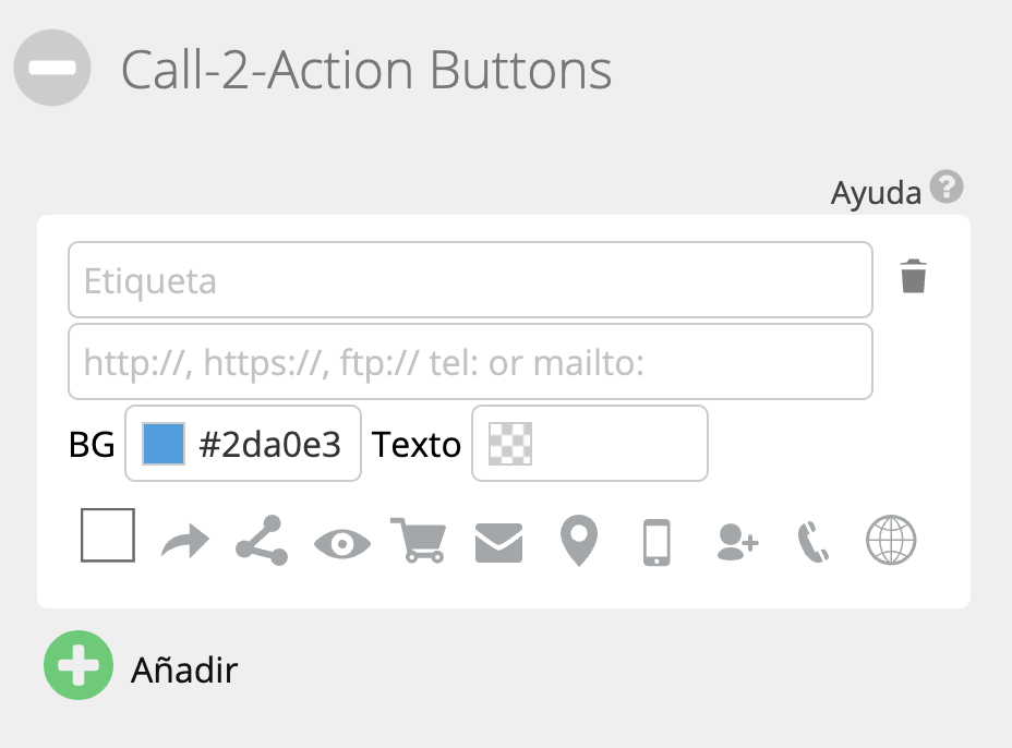 Añade un botón personalizado a tu landing page