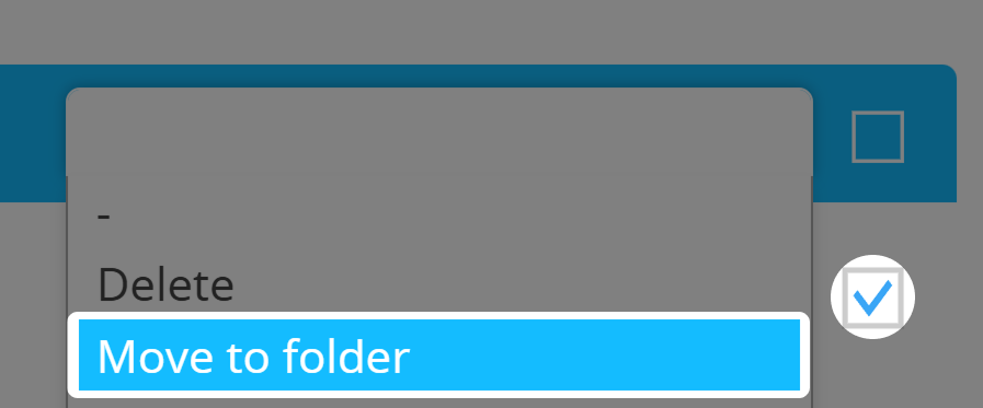 Captura de pantalla del desplegable "Acciones del Código QR" en la vista general del Código QR 