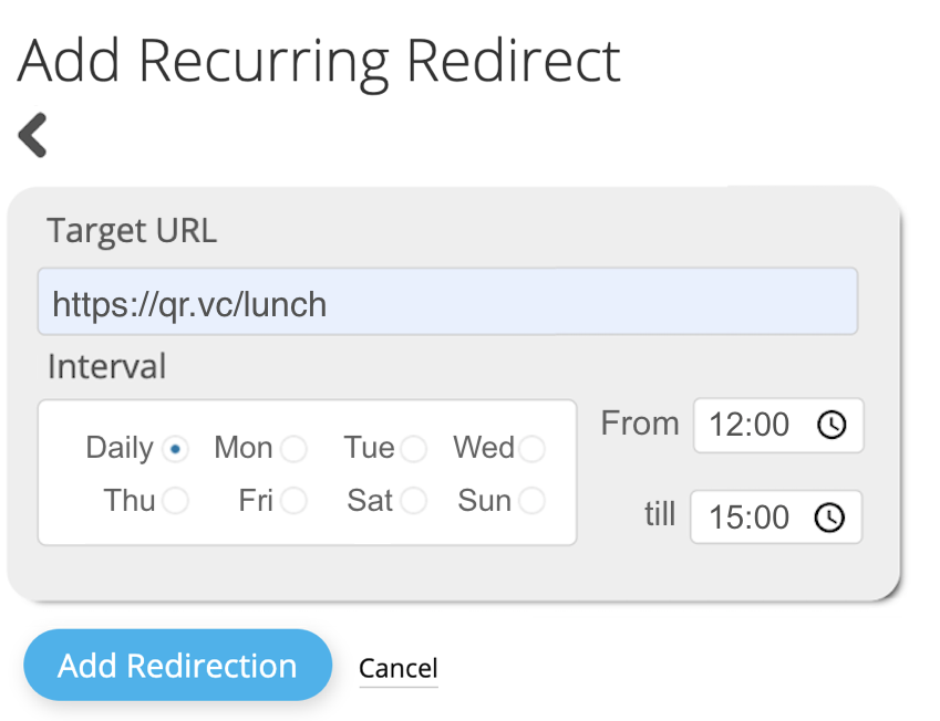 Editor recurring redirects