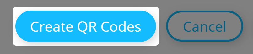 Captura de pantalla del botón "Crear códigos QR" en Generador masivo de códigos QR 