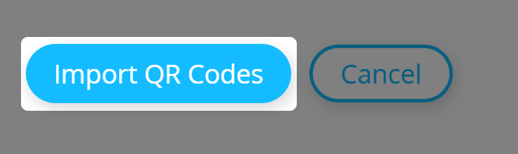 Screenshot of button "Import QR Codes" when importing QR Codes 