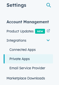 Screenshot: Account Management Menu