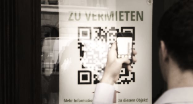 QR Code mit Spiegelung