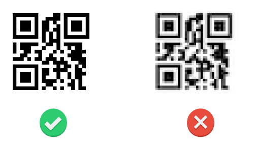 Download the QR Code in a vector format file like EPS or PDF 