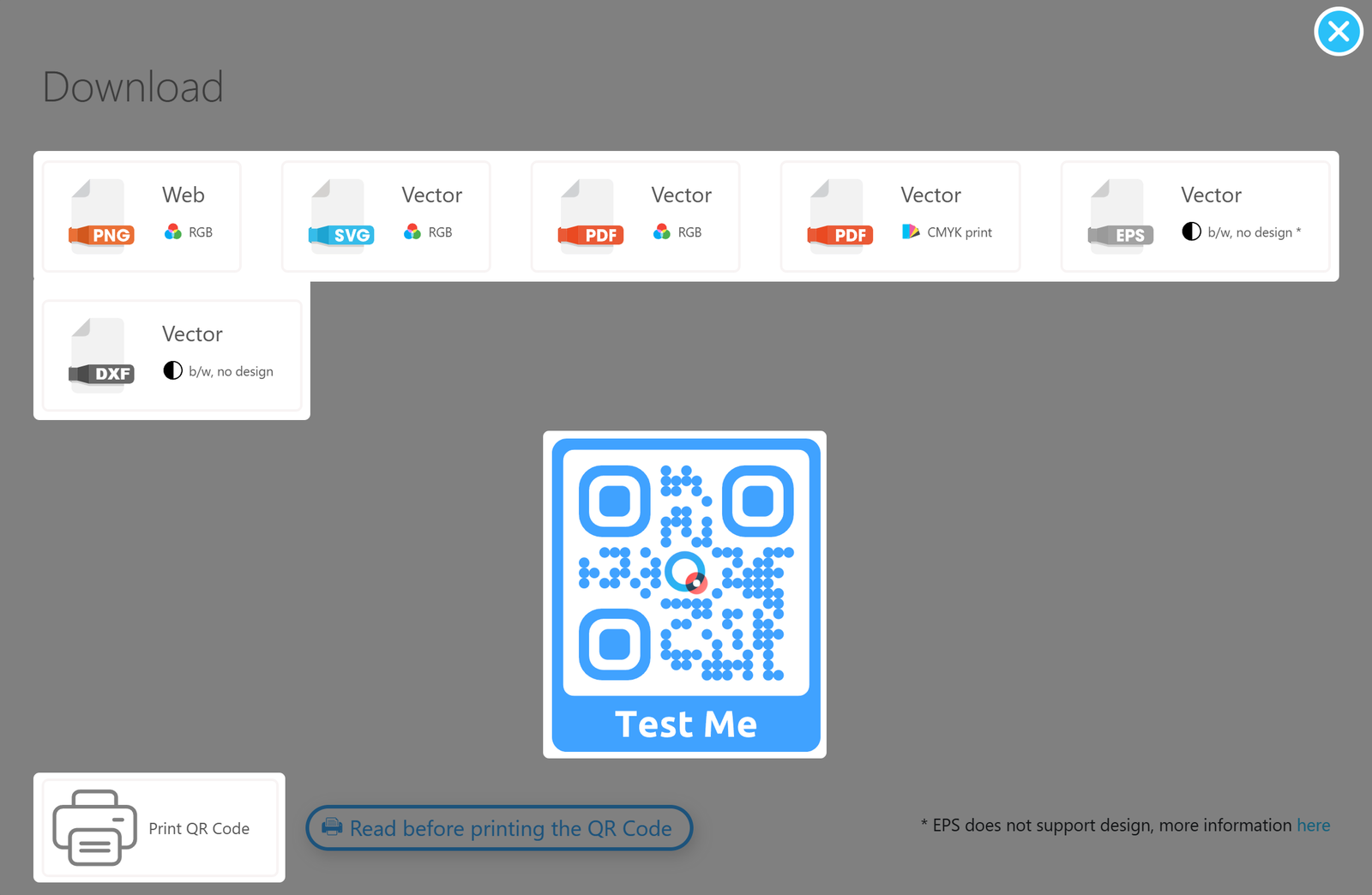 Screenshot of download pane 