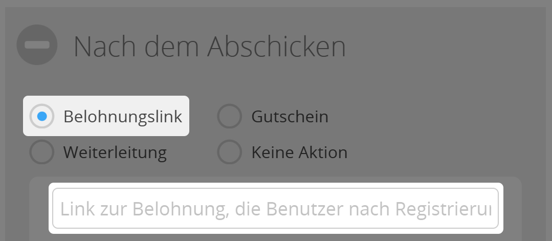 Belohnungslink